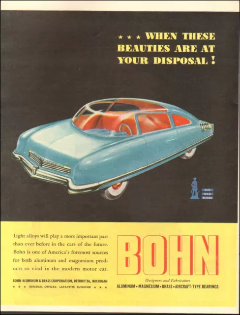 1945 Vintage ad BOHN Aluminum & Brass Corp Detroit WWII era ART 05/14/22