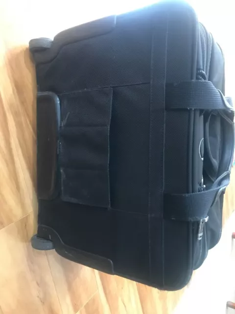 TUMI Alpha 26103D4 Expandable Deluxe Wheeled Black Ballistic Nylon Briefcase 6