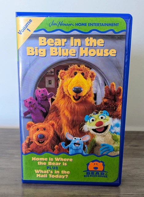 BEAR IN THE Big Blue House Vol 1 VHS 1998 Blue Clamshell Jim Henson ...