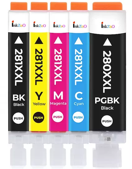 5PK PGI-280XXL CLI-281XXL Ink Cartridges For Canon PIXMA TR8520 TS6120 TS9120