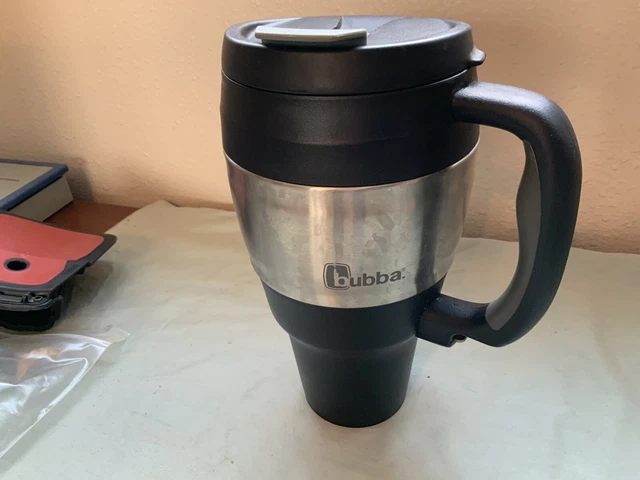 34 Oz Insulated Travel Mug Stainless Steel Thermal Coffee Cup Handle Black USA