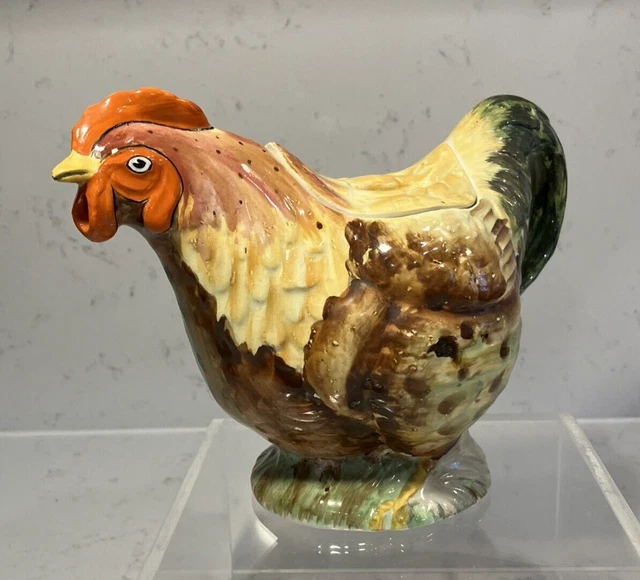 Vintage Royal Winton Grimwades  Staffordshire Rooster Tea Pot Handpainted