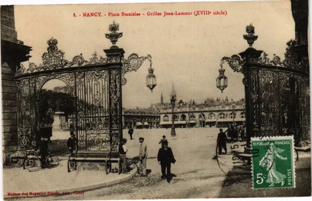 CPA Nancy-Place Stanislas-Grilles Jean Lamour (187329)