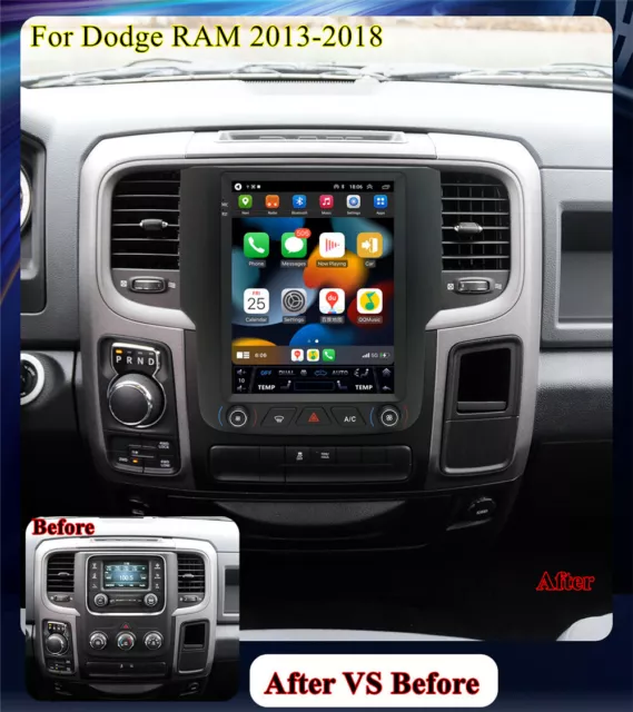 9.7''Android 13 Support Carplay 1+16G Car Radio Navi GPS For Dodge RAM 4500 5500