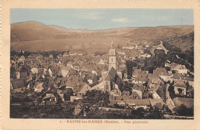Cpa 25 Baume Les Dames Vue Generale