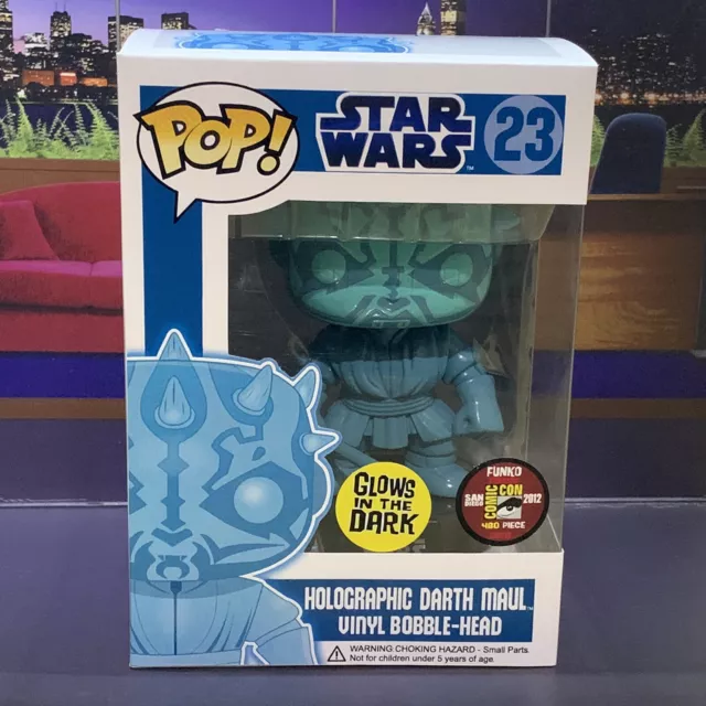 Funko Pop! Star Wars Holographic Darth Maul (Glow) SDCC Bobble