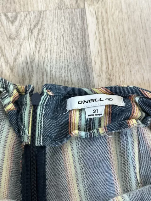 ONEILL Women's Striped Relaxed Fit Comfort Pants Size 29 Surfer Beach 2