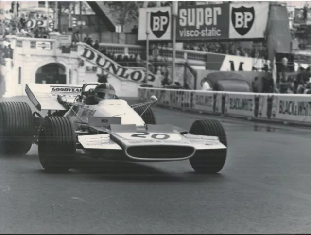 Chris Amon Matra Ms120B Monaco Gp 1971 Mit W-Foto