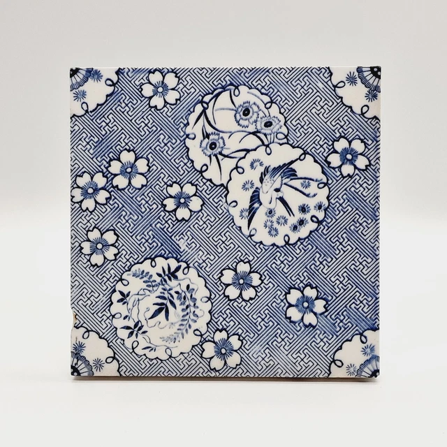 Antique Minton Fireplace Tile Japanese Style By Thomas Jeckyll Design C1880 AE6 2