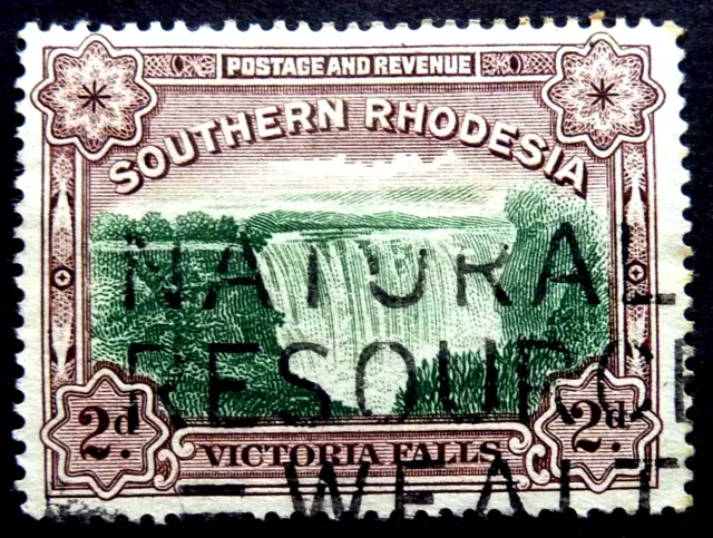 17 F].   SOUTHERN RHODESIA - BRITISH SOUTH AFRICA -1932 - SG 29  - 2d  FINE USED