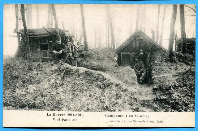 CPA: The War of 1914-1915 - Camp in Woevre / 1917