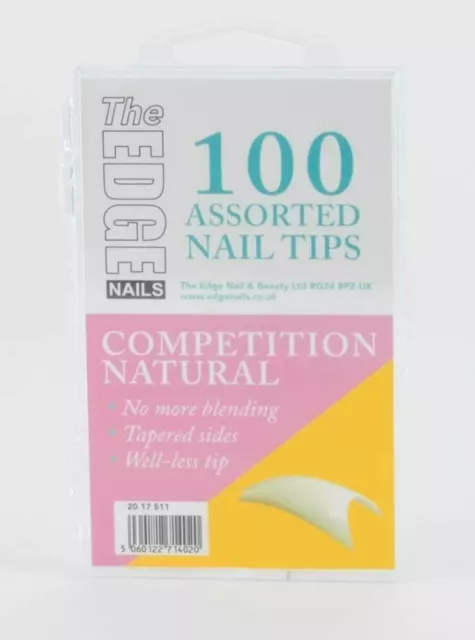 The Bord Naturel Competition 100 Assorti Ongle Embouts Bien Moins Sans Mélange