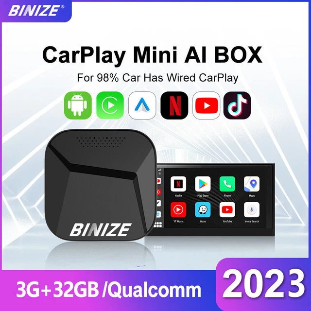 2023 CARPLAY AI Box Adapter A11 Wireless CarPlay Android Auto Youtube