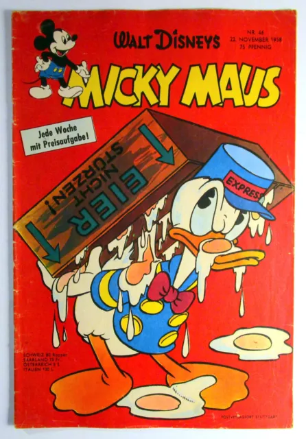 Micky Maus 1958 Heft 46 vom 22 November 1958 Walt Disney Original Ehapa Verlag