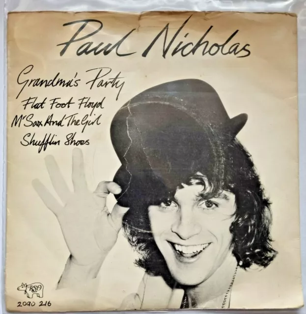 Paul Nicholas - Grandma's Party / Flat Foot Floyd etc 7" Vinyl 1976 RSO 2090 216