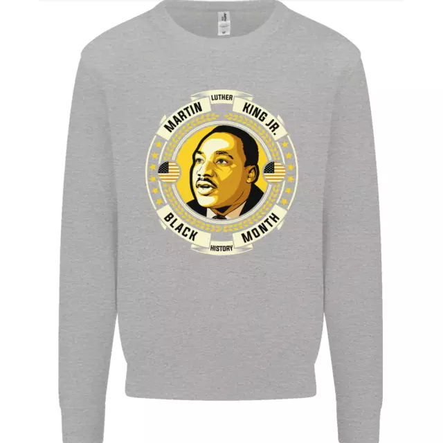 Felpa maglione bambini mese storia nera Martin Luther King 3