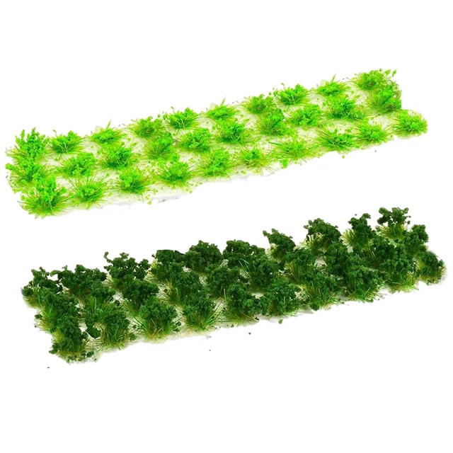 Cayway 24 Touffes D'Herbe Miniatures Pour Maquettes | Décoration Paysage DIY | Train Miniature, Diorama