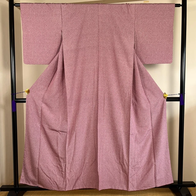 K2110012 Japanese Kimono Silk Komon