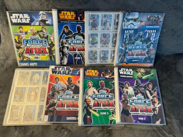 1400 Star wars karten force attax sammelmappen sammelkarten Konvolut Sammlung