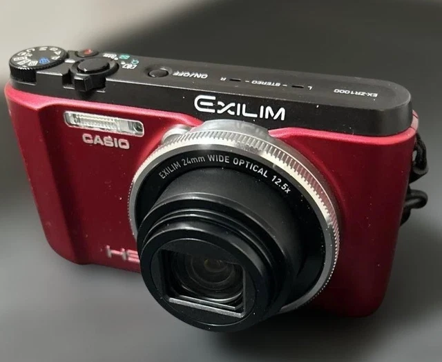 CASIO EXILIM EX-ZR1000 16.1MP Compact Digital Camera Red Used