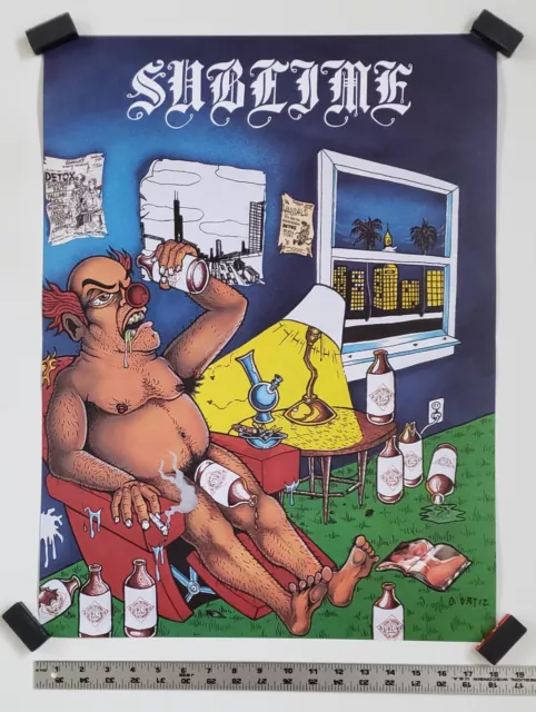 Sublime 10th Anniversary Original 2006 2 Sided Promo Poster Rare 18x24 OOP
