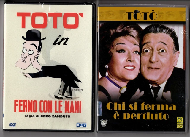 TOTÒ FERMO CON Le Mani + Chi Si Ferma è Perduto - 2 DVD Nuovi e