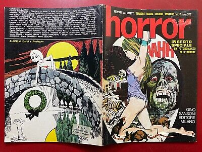 HORROR n.12 Ed. Gino Sansoni (1970) Rivista a Fumetti Inserto Fotoromanzo Orrore