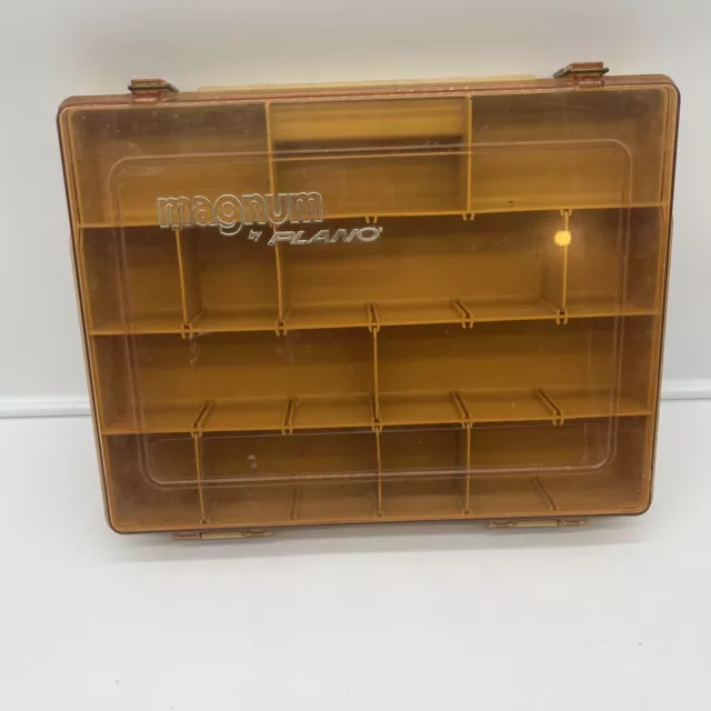 Vintage Magnum By Plano Single Sided Fishing Tackle Box