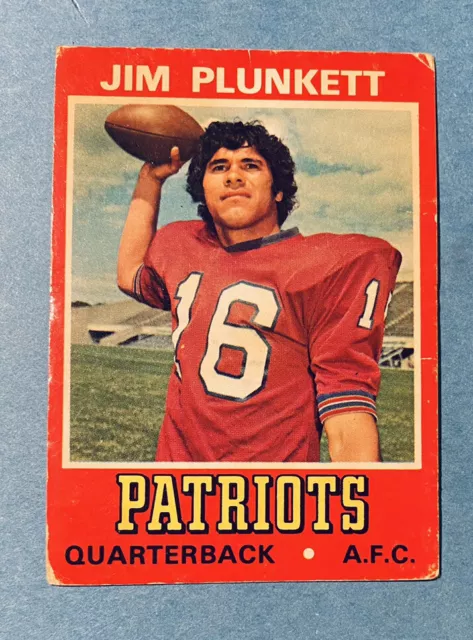 1974 Wonder Bread Football Card #19 Jim Plunkett-Oakland Raiders Patriots