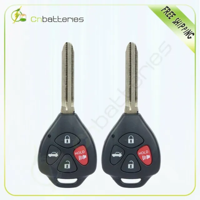 2 For 2008 2009 2010 Toyota Corolla Keyless Entry Remote Fob HYQ12BBY 5938199