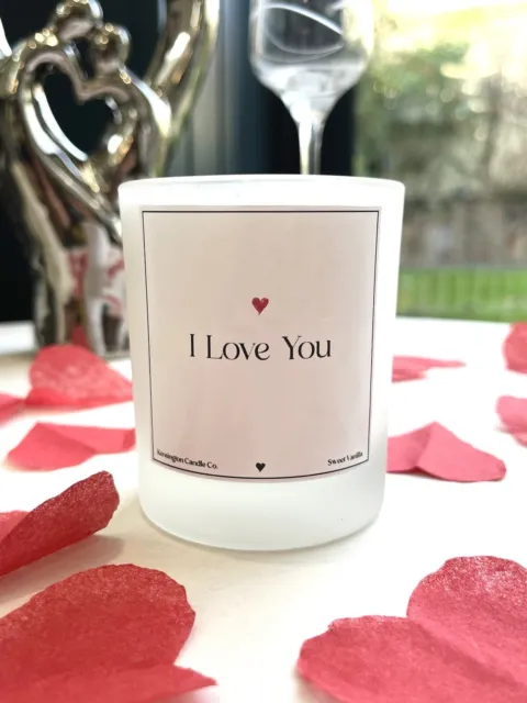 I Love You Duftkerze für sie, Valentinstag, Geschenk der Freundin, sorry