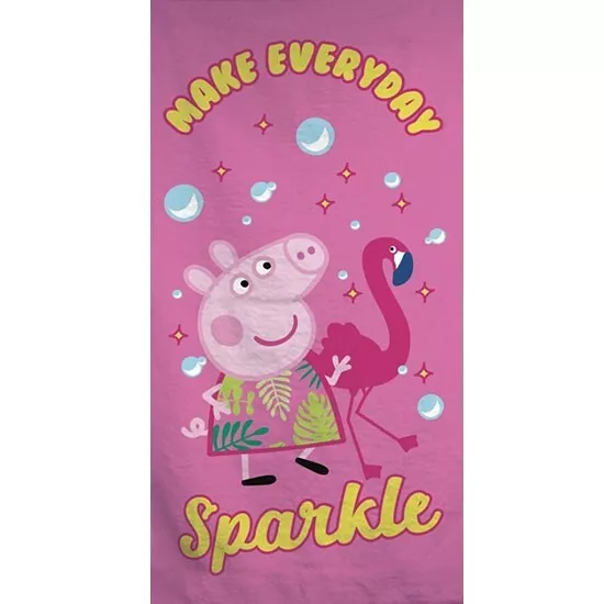 Toalla de playa Peppa Pig con brillo cotidiano 70 x 140 cm microfibra