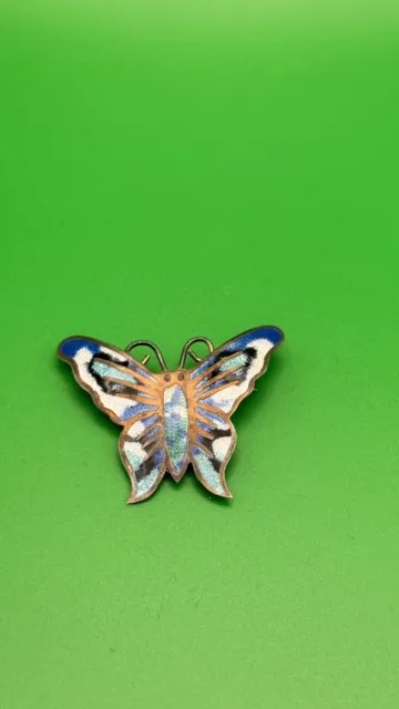 925er Silber Schmetterling Brosche mit Email Aecho en México
