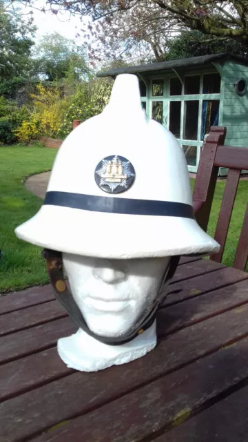 Vintage Fire Officer's Helmet, Cromwell High Comb 1950's to 1970's, Medium.