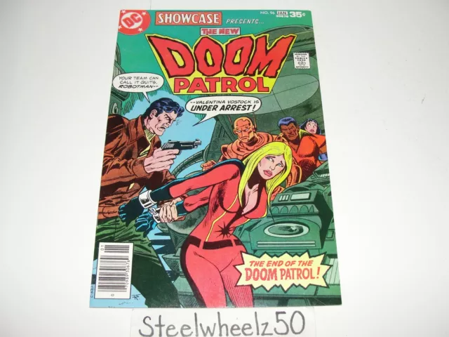 Showcase #96 Comic DC 1977 New Doom Patrol Robotman Celsius Negative Woman Aparo
