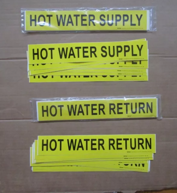 79 - Brimar Hot Water Supply & Return Pipe Markers - Type Ez Style 1