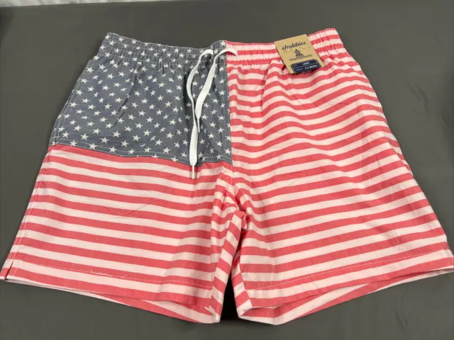 NWT & Defect Chubbies The Mericas 5.5” Classic Swim Trunks￼ Large TR