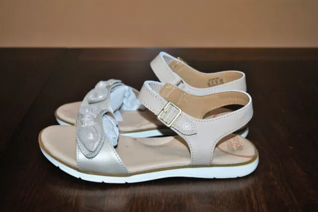 Stride Rite Girls' Sr Whitney Tan/Gold Sandals - Size 3 Youth