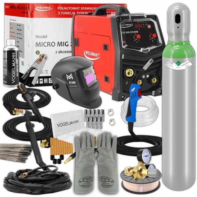 Weldman MICRO MIG 215 SYN Synergy Poste à souder soudage MIG MMA TIG - jeu n°4
