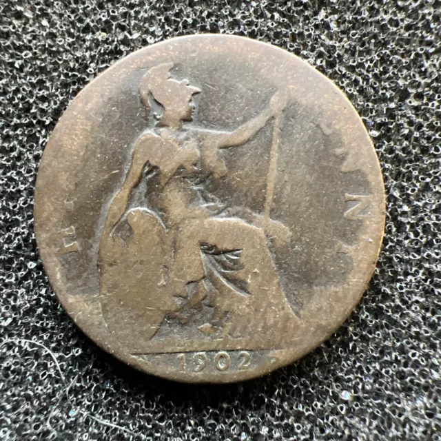 Edward Vii Half Penny Coin 1902