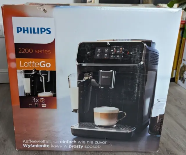 Philips Series 2200 LatteGo EP2231/40 Kaffeevollautomat - Schwarz (ohne LatteGo)