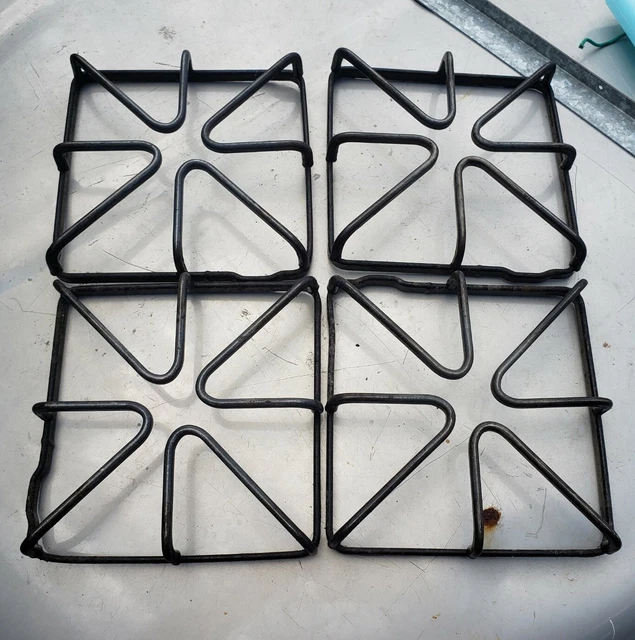 Lot of 4 -Hotpoint GE Range Burner Grate mild Stains/Wear WB31X20643
