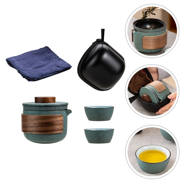 Reisekeramik -Tee -Set, chinesisches Keramik -Tee -Set -Porzellan -Teekanne mit