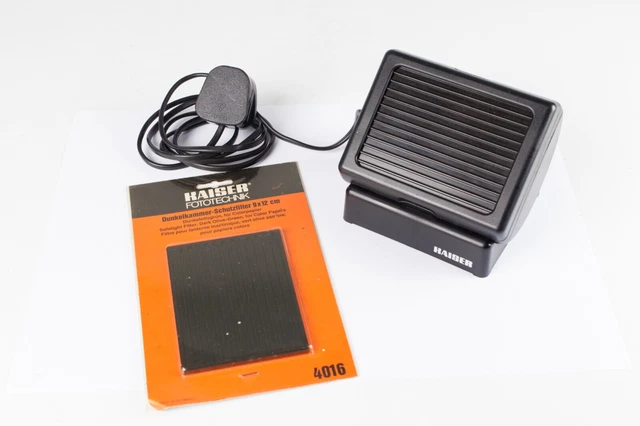 Filtros Kaiser Safelight 4017/18 + multigrado (marrón) y color (verde oliva)