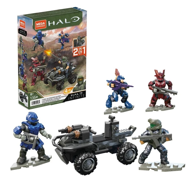 Marines Halo Giocattolo 5x Marines Mega CONSTRUX Bloks Halo Set 97519 - Minifigure Da Collezione Halo, Giocattolo Da Costruzione Soldati Halo 1.75 Pollici - Foto 2