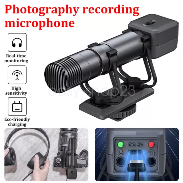 Video Microphone Mic For Canon For Nikon DSLR Camera Camcorder Smartphone Phone