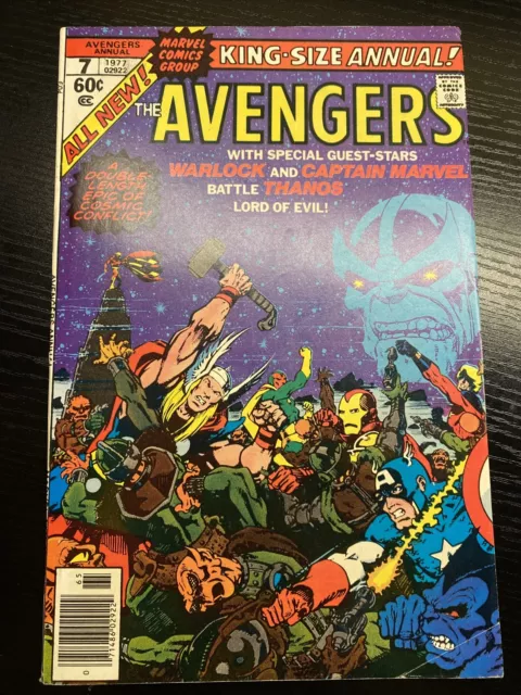 Avengers Annual 7 VF/NM 1977 Marvel Death of Adam Warlock Thanos Jim Starlin