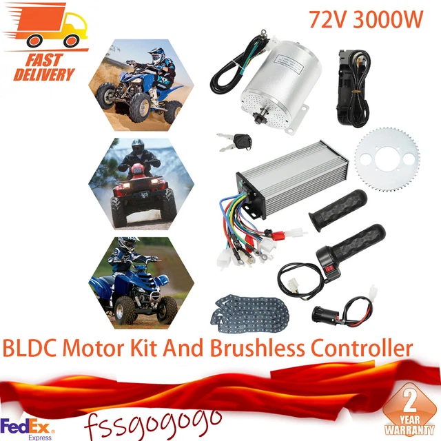 BLDC MOTOR KIT And Brushless Controller For Electric Scooter Go Kart