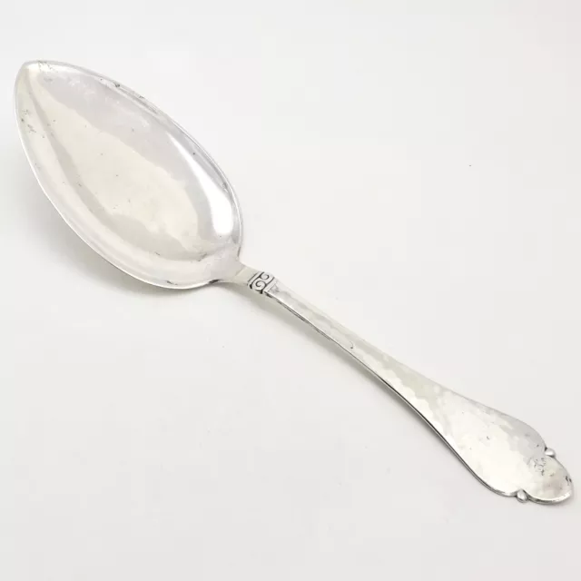 Antique Christian Heise Nv Nielsen Danish 830 Silver Hammered Cake Pie Server