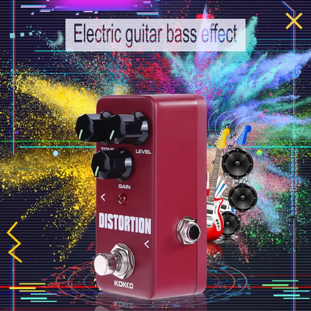 KOKKO Guitar Effect Pedal Distortion Block 9V Adapter Power Supply Accessories 3